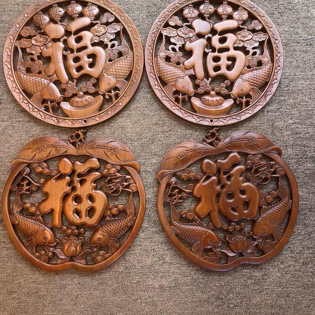 上***饰香樟木东阳仿古木雕装饰