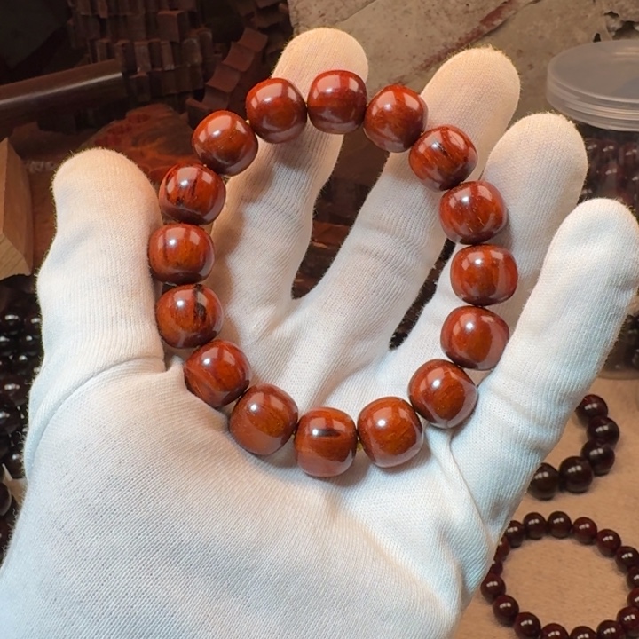 小叶紫檀手串/手链13✖️14泥料金星原汁原味高油密老料