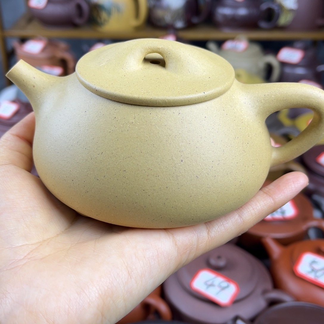 紫砂茶壶宜兴紫砂壶本绿景舟石瓢