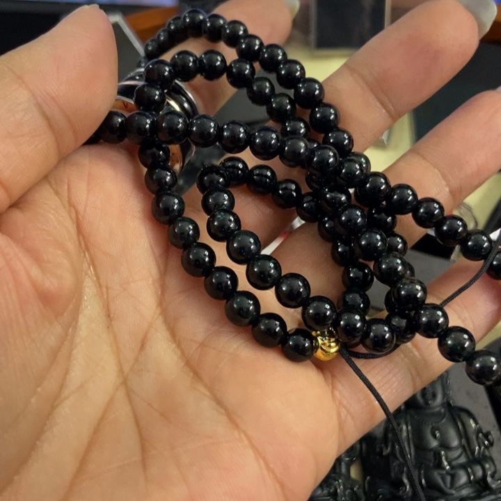 翡翠手链未镶嵌春*墨翠6