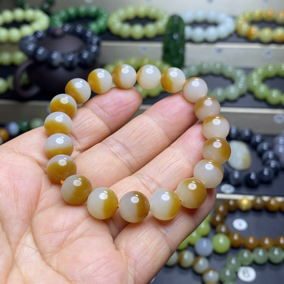 和田玉未镶嵌手串