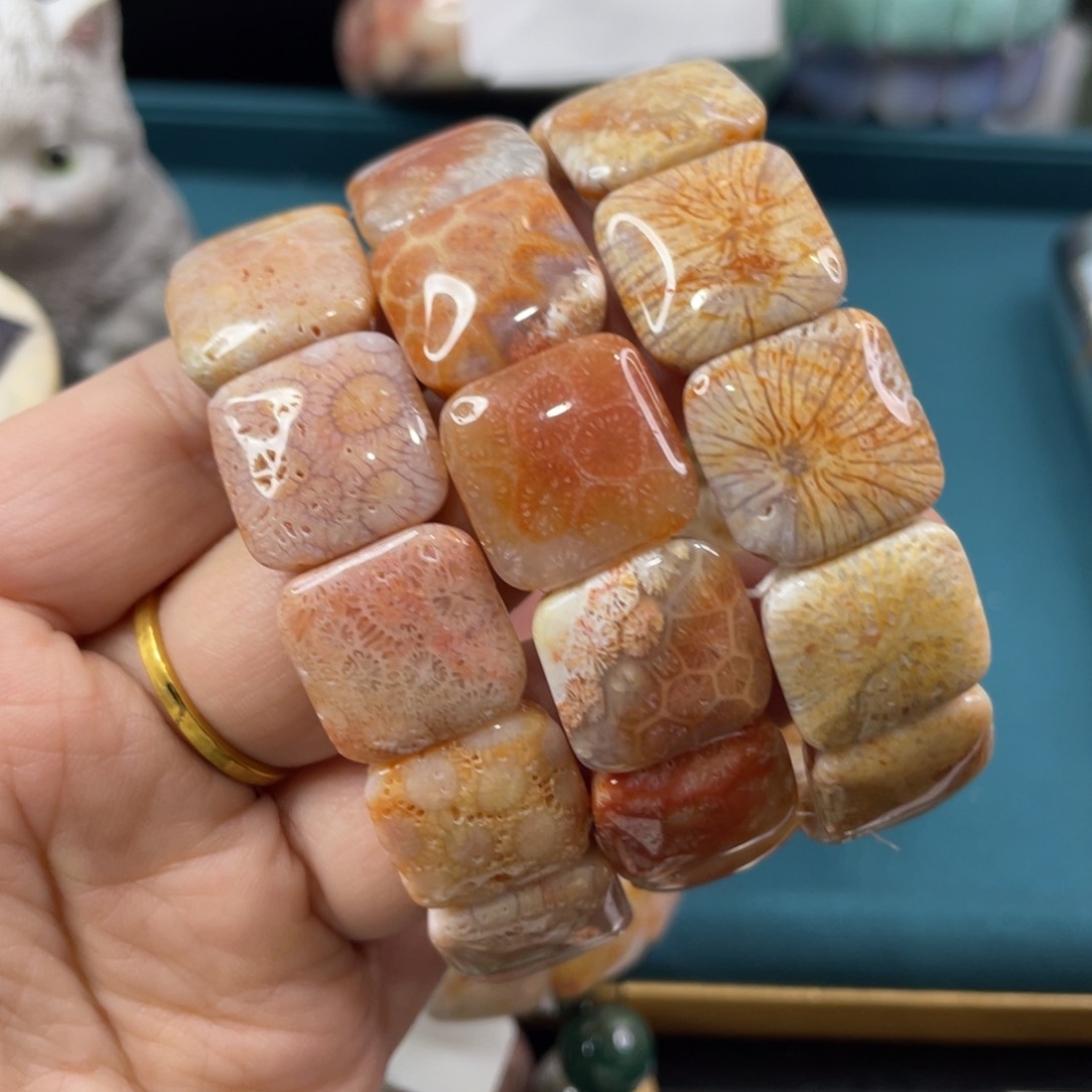 未镶嵌手镯硅化玉