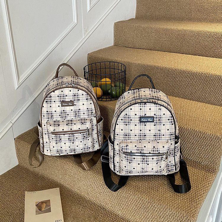 韩版印花双肩包可爱少女学生百搭休闲潮流ins网红大容量通勤背包