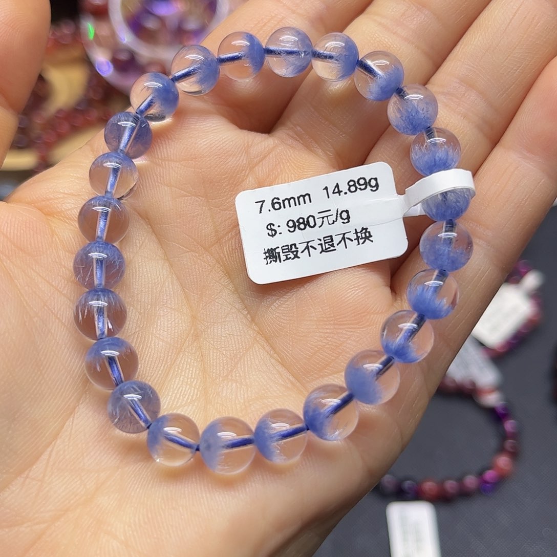 水晶手链未镶嵌天然水晶