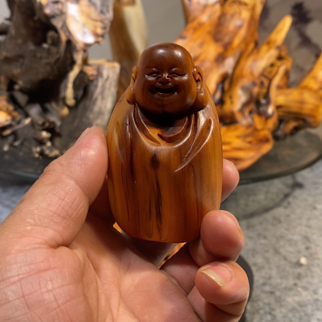 【闪购商品】柏木（崖柏）木雕工艺品摆件家居手把件一手货源