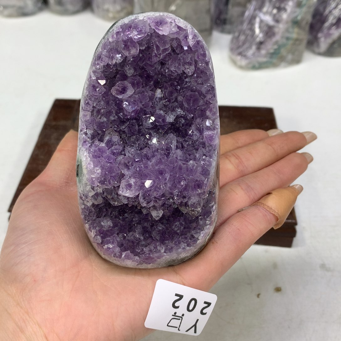 紫晶摆件未镶嵌水晶