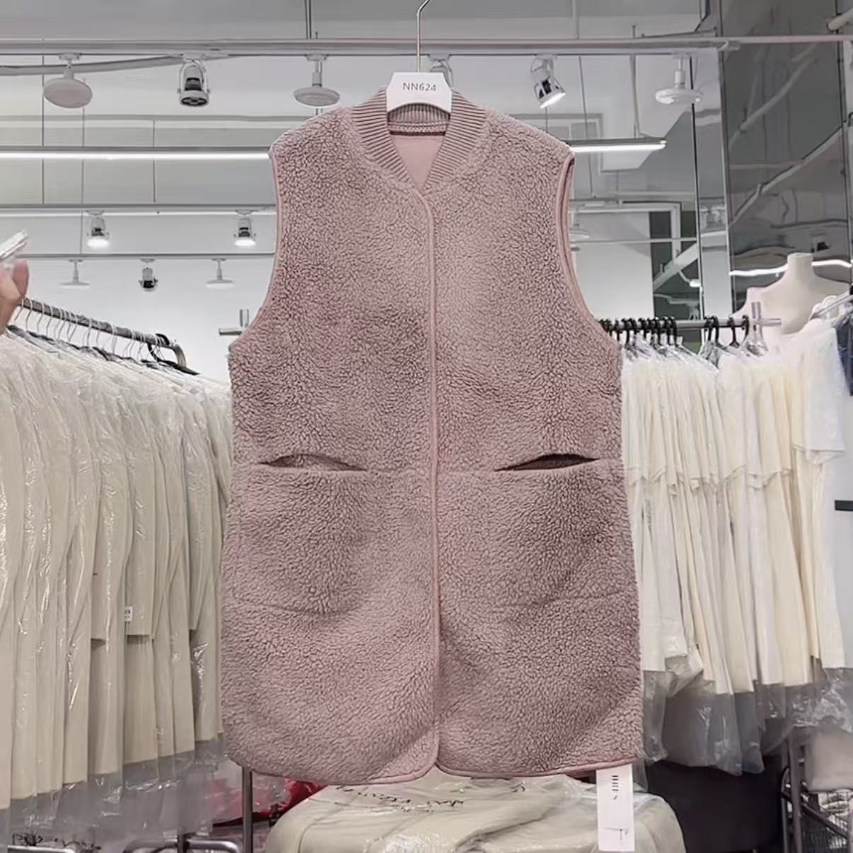 NN624-时尚女装设计感毛呢外套显瘦休闲百搭气质百搭