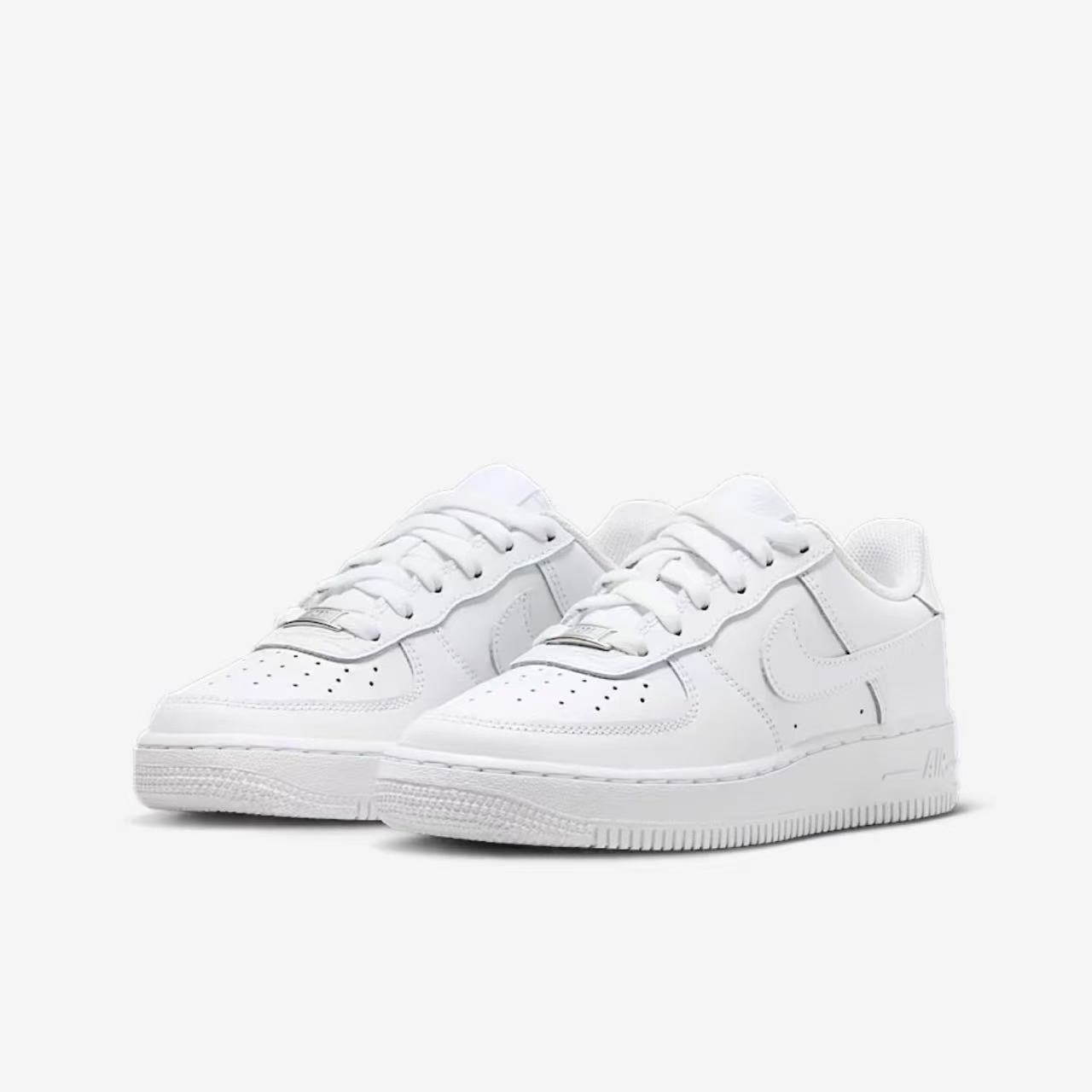 NIKE/耐克【流光机能风】小童空军一号纯白复古休闲板鞋FV5951111