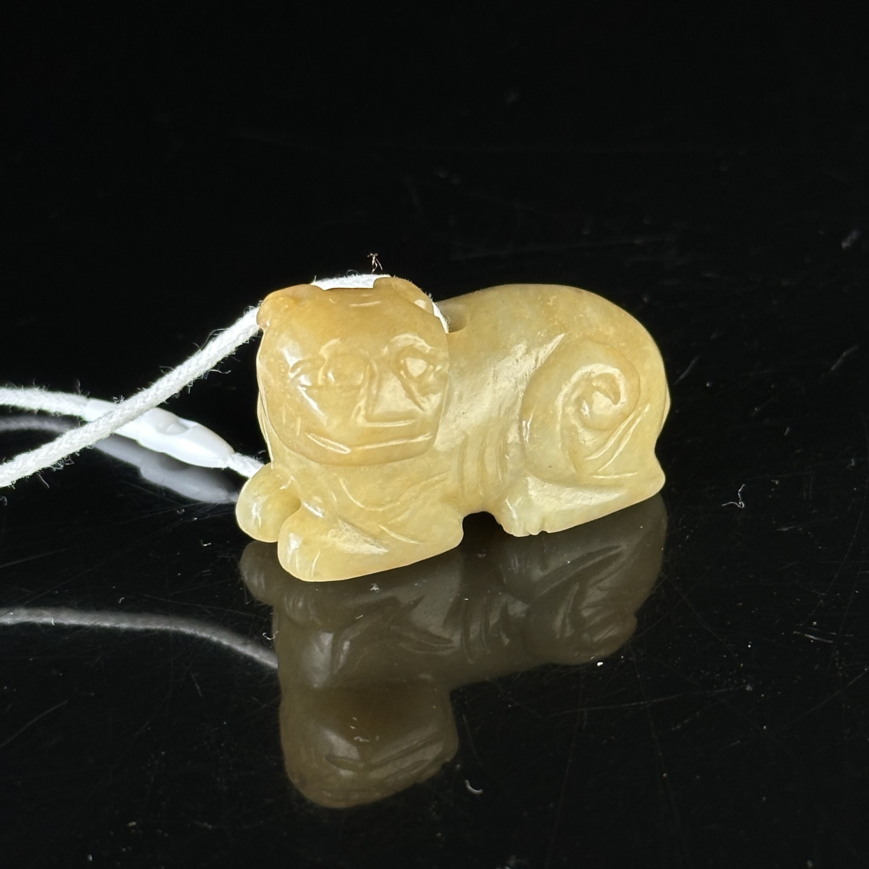 明和田玉瑞兽纹把件 福利品 ZR91203011*【上海兰馨】