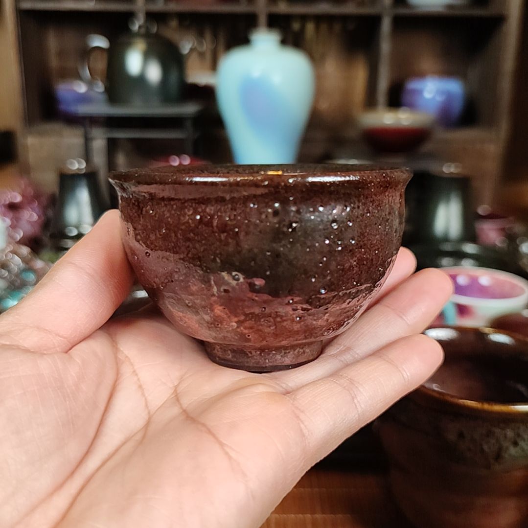 摆件钧窑瓷器钧窑瓷器杯