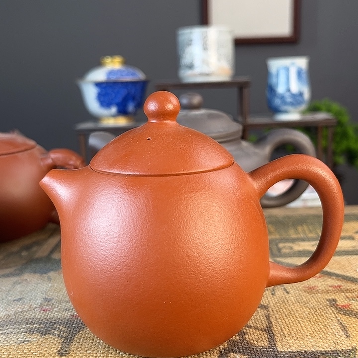 摆件景德镇柴烧茶杯多人