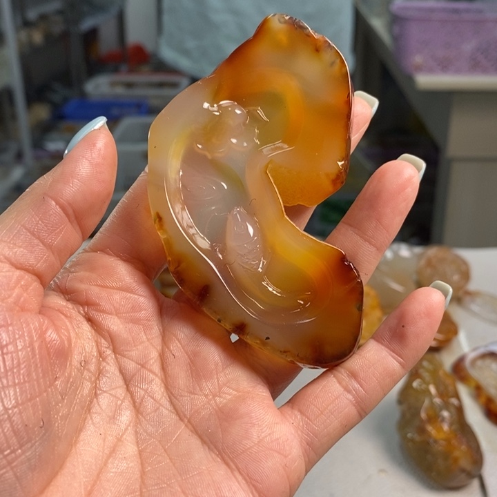 玛瑙/玉髓未镶嵌吊坠(不含链)