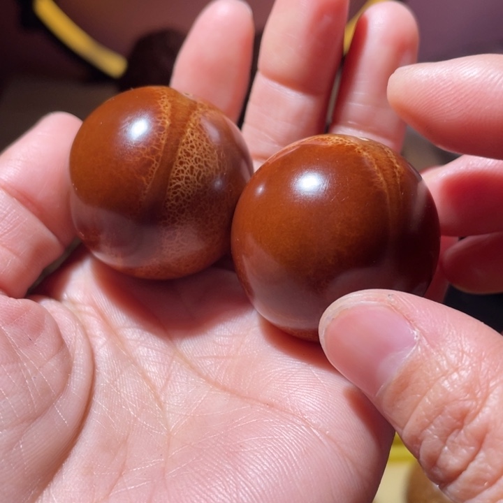 桃核把件橄榄核光珠手球