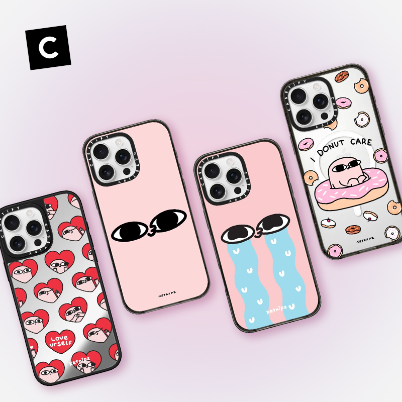 KETNIPZ x CASETiFY 联名系列 小粉怪手机壳合集 适用iPhone16/15