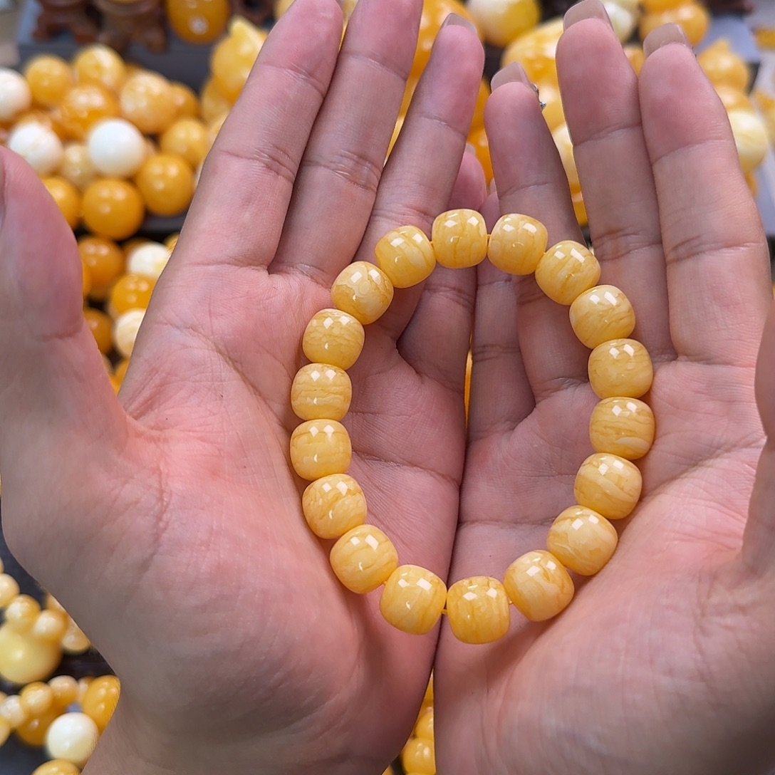 蜜蜡未镶嵌珠宝奇石同料13mm
