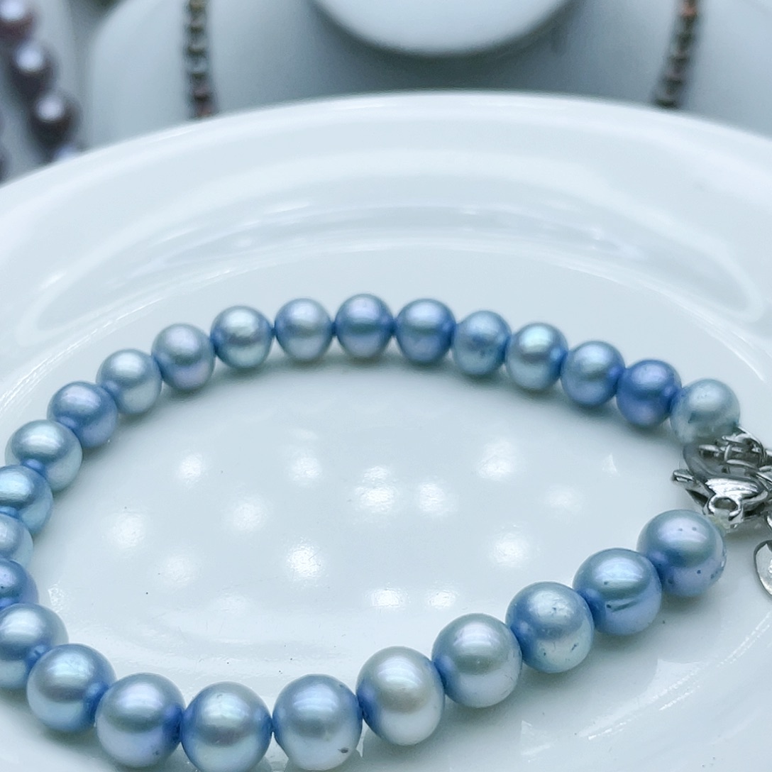 淡水珍珠颈饰钛钢