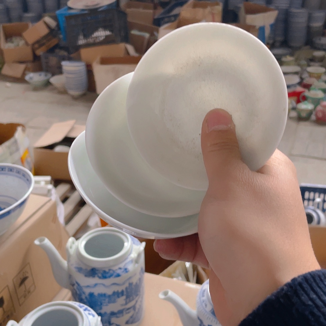 摆件景德镇青花玲珑瓷