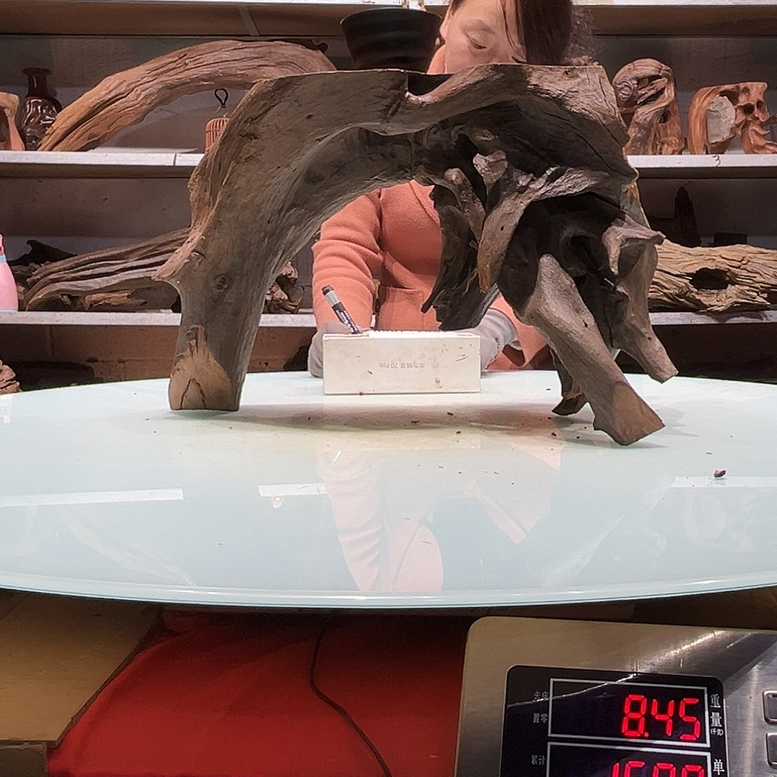 紫砂镂空不****士紫柚沉木1842