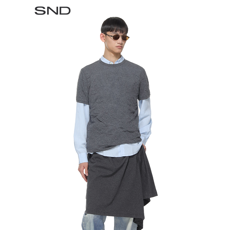 【SNDOUR LEGACY 设计师品牌】SND SS25 经典圆领宽松T恤