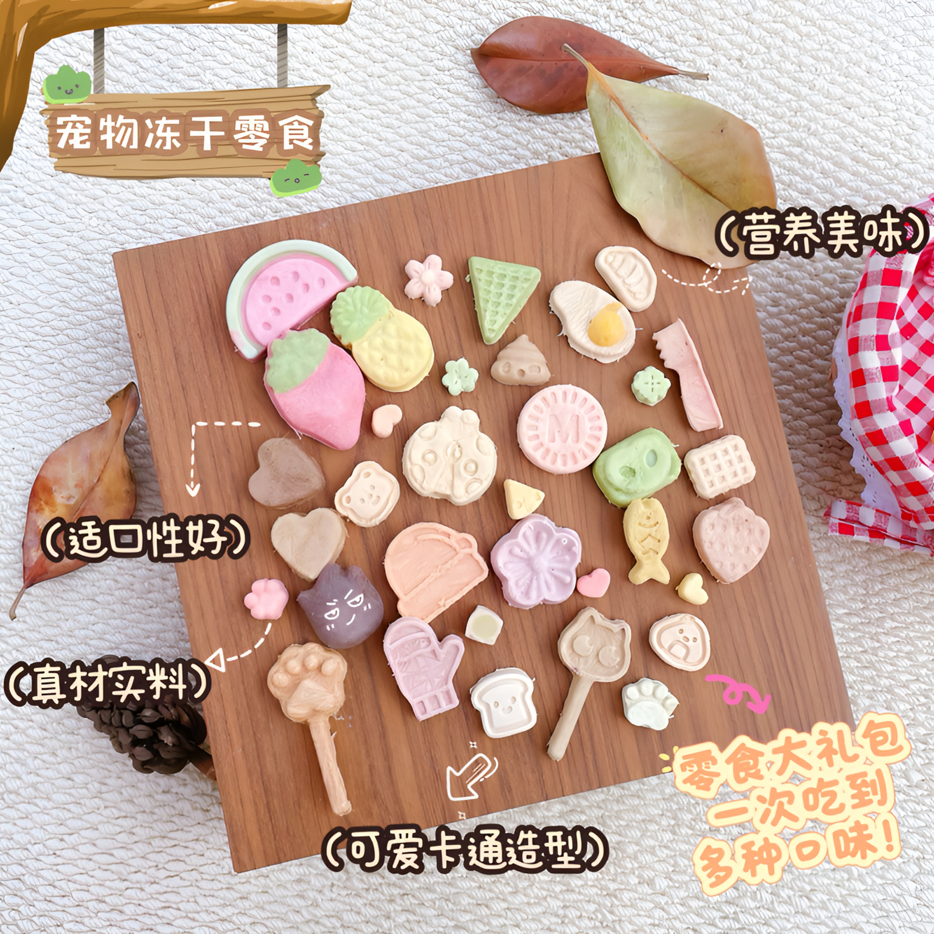 宠物冻干零食猫咪狗狗健康营养适口性好互动奖励独立包装