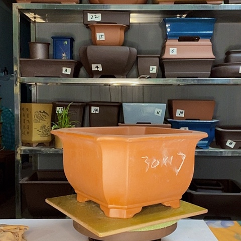 红陶宜兴紫砂花盆