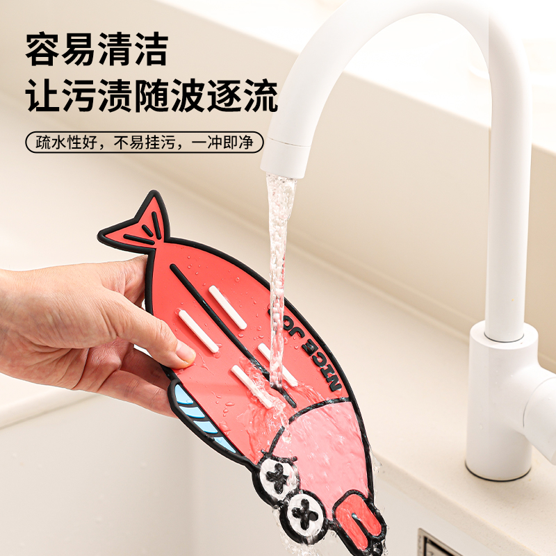 祝氏心宜多功能锅盖收纳垫台面沥水垫隔热垫碗垫防滑硅胶垫