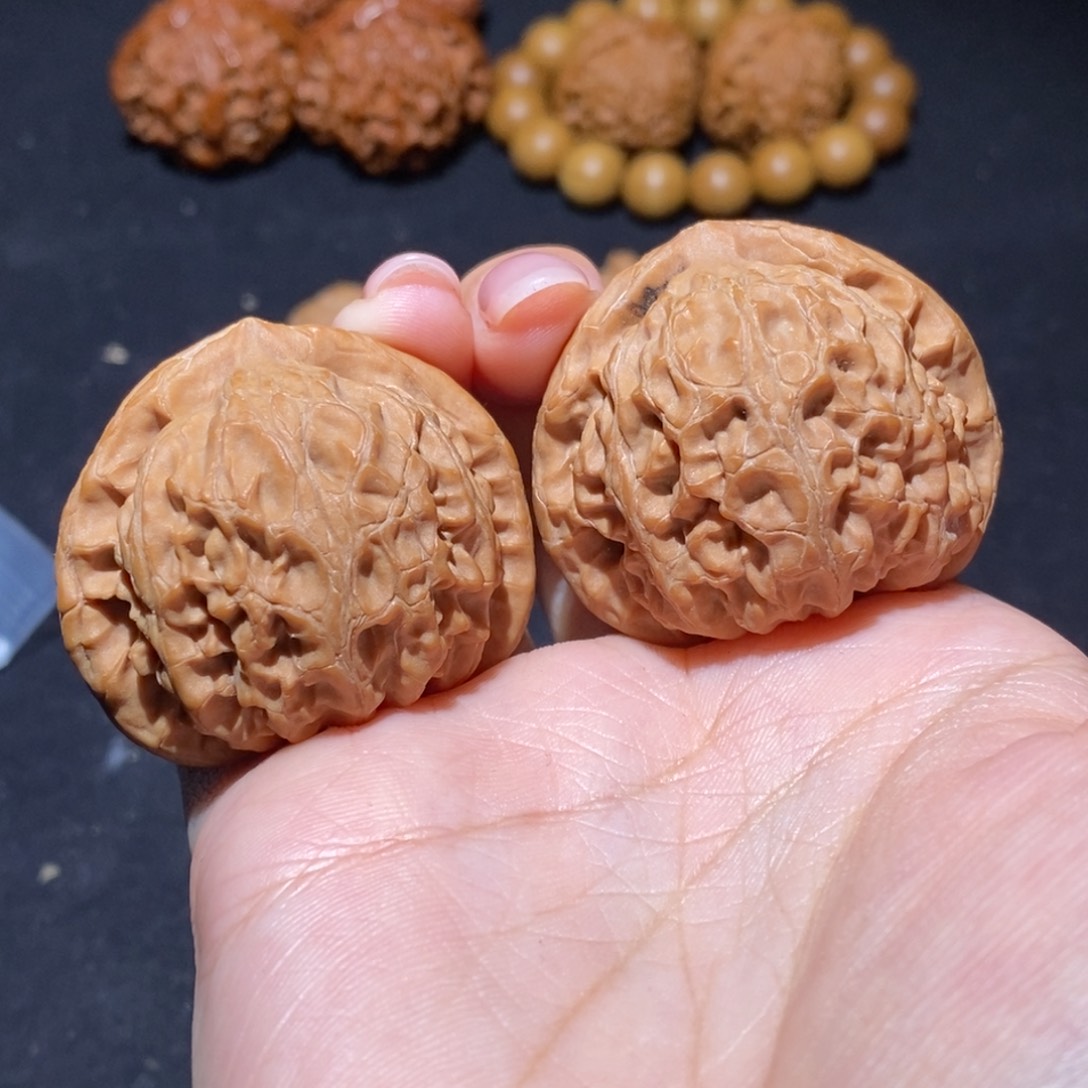 吊坠文玩核桃40桃心宫灯