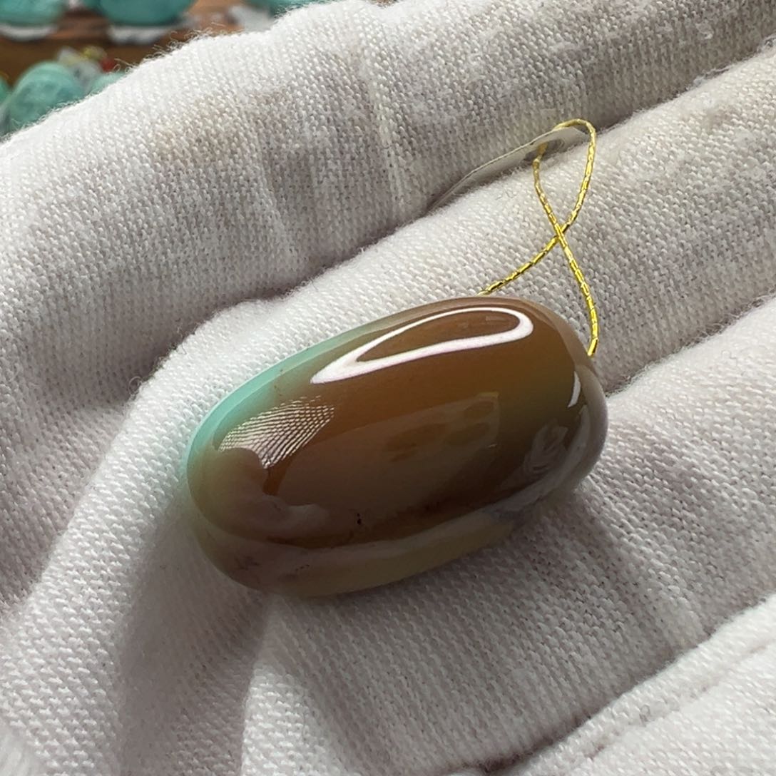 绿松石枣珠未镶嵌