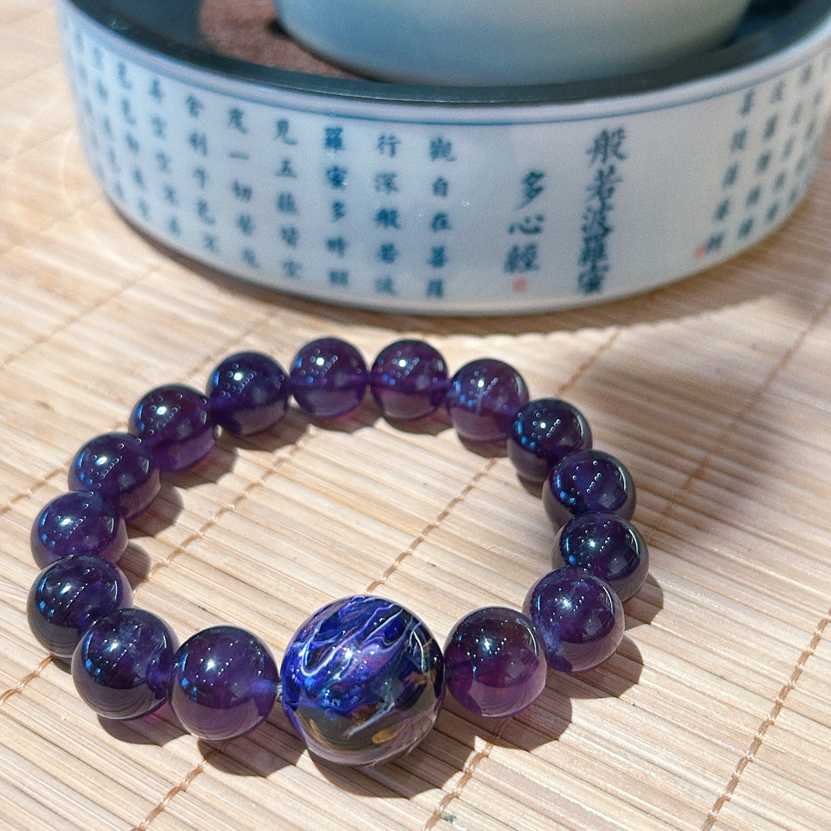 【紫水晶·大漆】典藏系列 漆间凝宙 晶华承灵