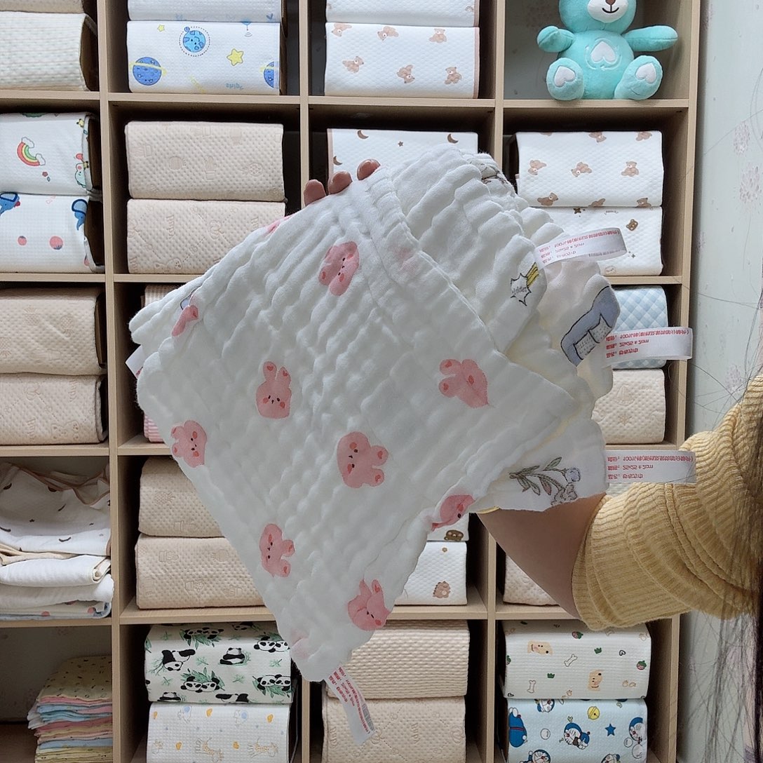 方巾5条纯棉纱布 