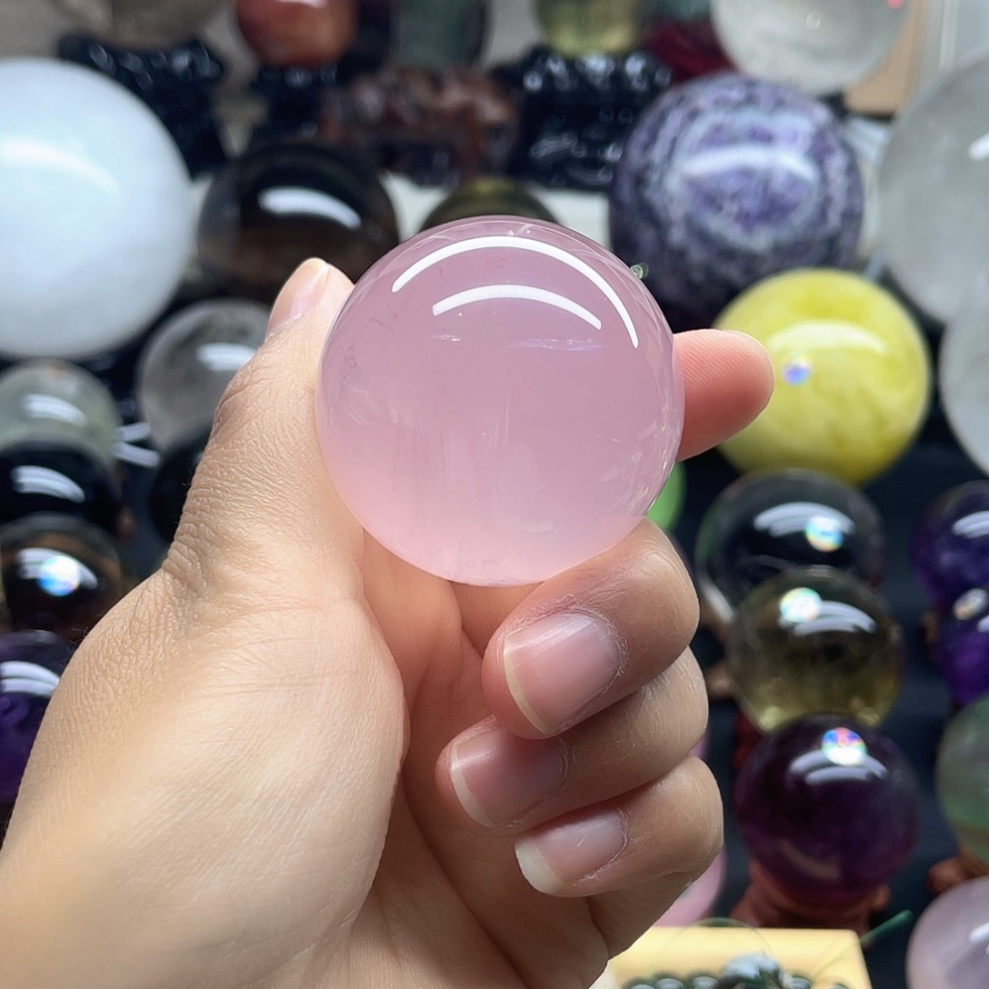 粉水晶卡4.5十二芒未镶嵌水晶