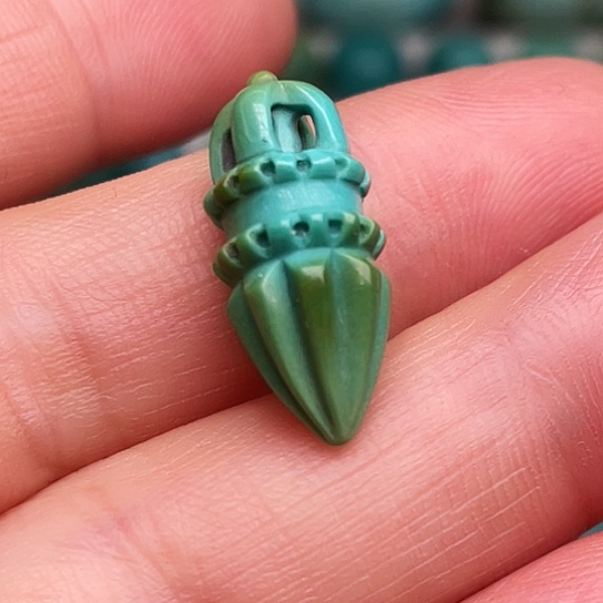 绿松石未镶嵌吊坠(不含链)