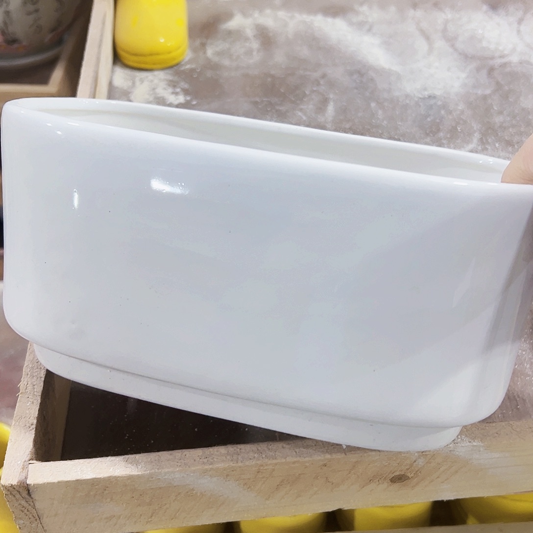 有孔外贸尾单陶瓷花盆凑单10米包邮