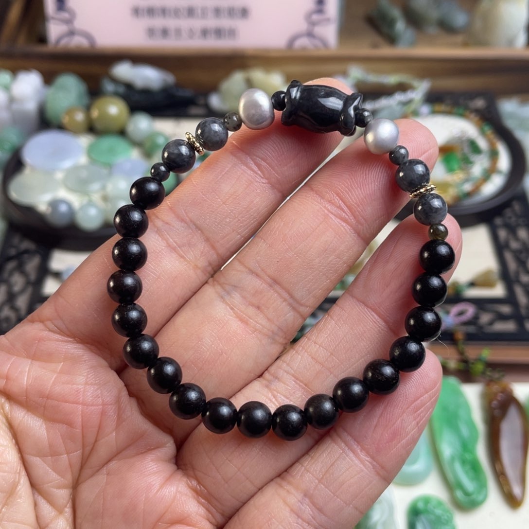 未镶嵌翡翠手链特价手链