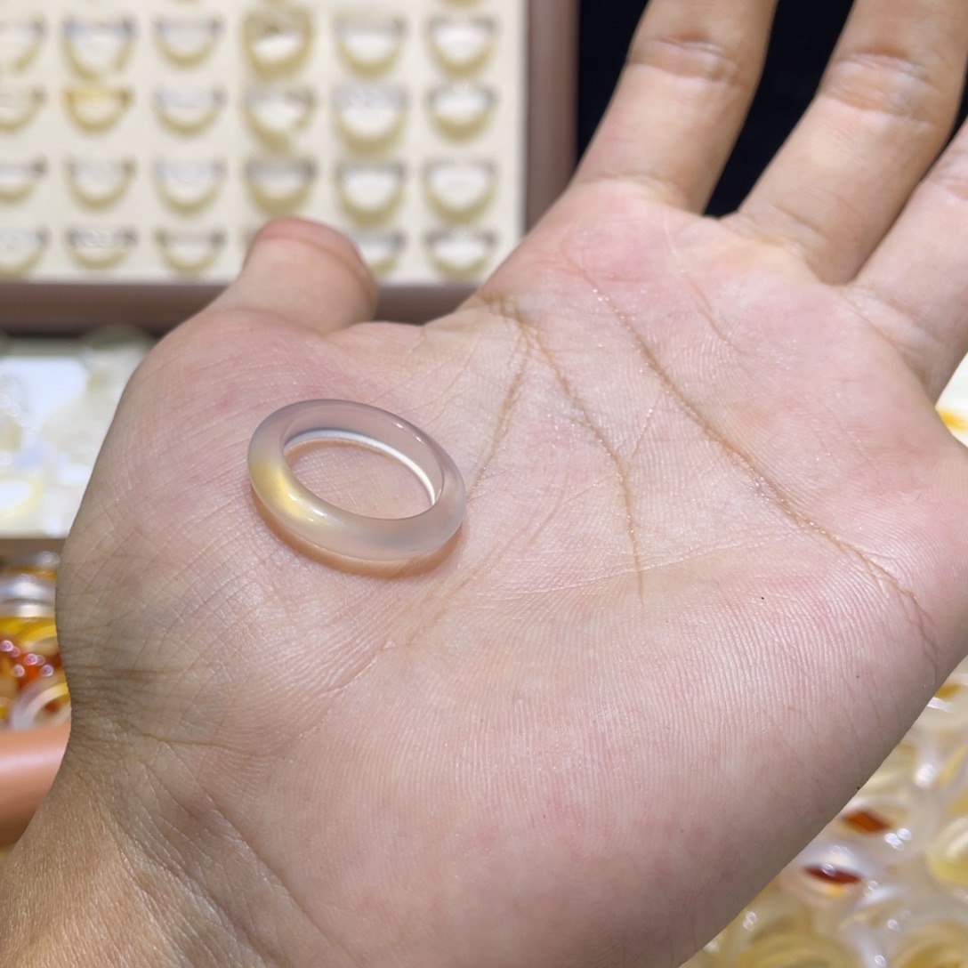 玛瑙/玉髓合金戒指78号港16