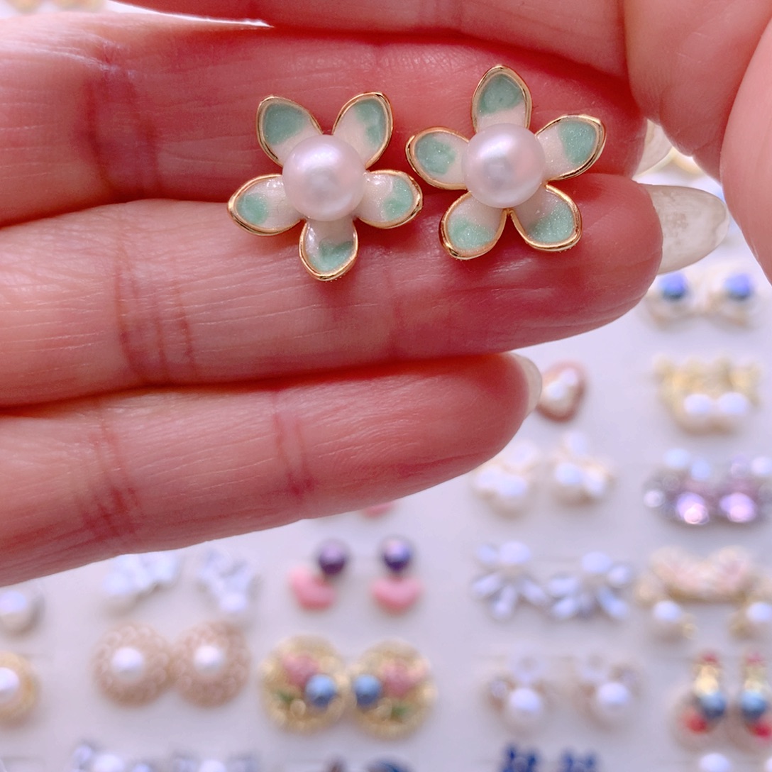 耳饰淡水珍珠合金