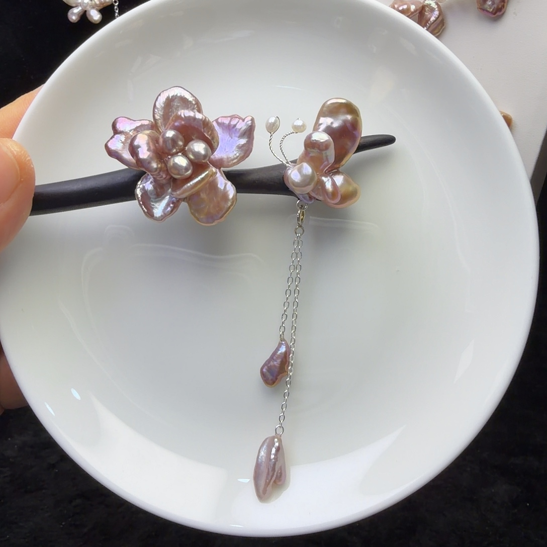 铁合金檀木发簪檀木发簪