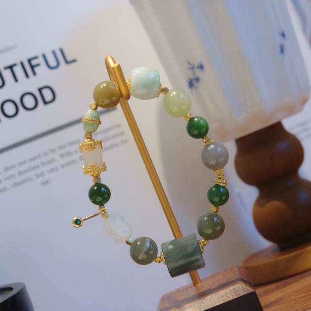 【孤品】和田玉多宝原创设计手串#8809