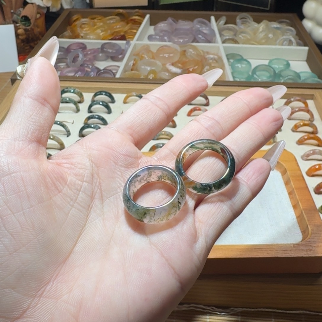 编***0玛瑙/玉髓未镶嵌戒圈