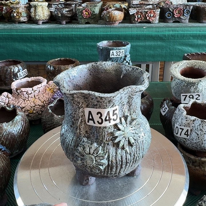 内口8高14粗陶手工