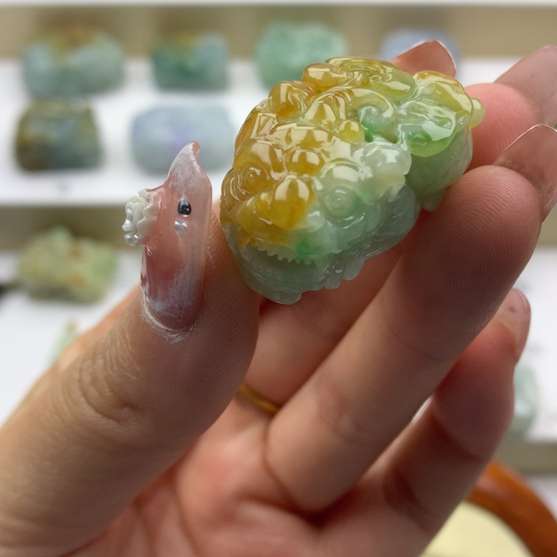 翡翠吊坠(不含链)未镶嵌天然缅甸翡翠A货貔貅