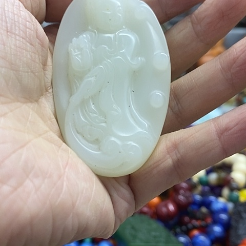 和田玉未镶嵌挂件