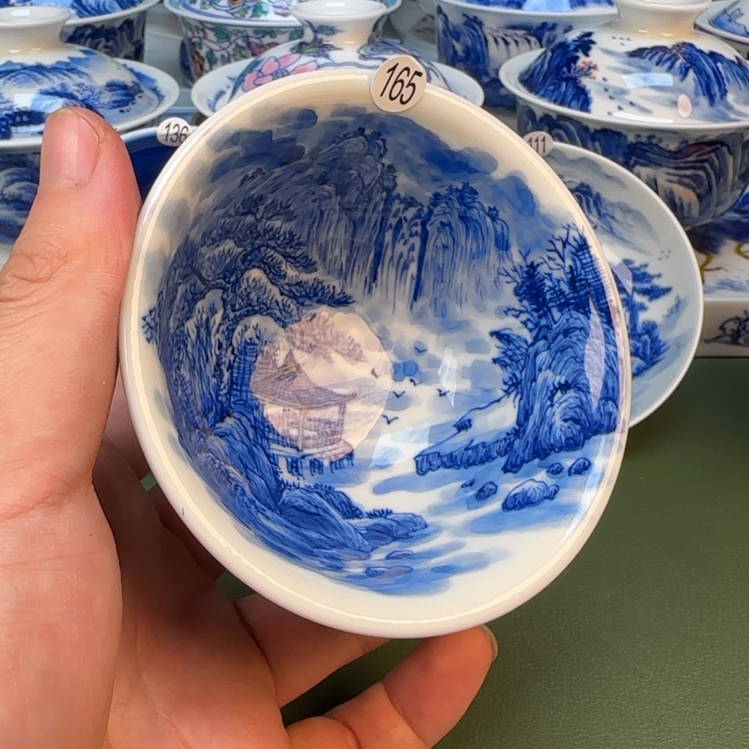 彦祖纯手工手绘茶具165