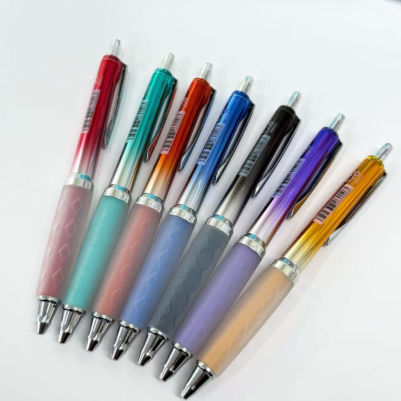 布拉米6010按动中性笔创意高颜值顺滑速干中性笔低重心双珠笔0.5