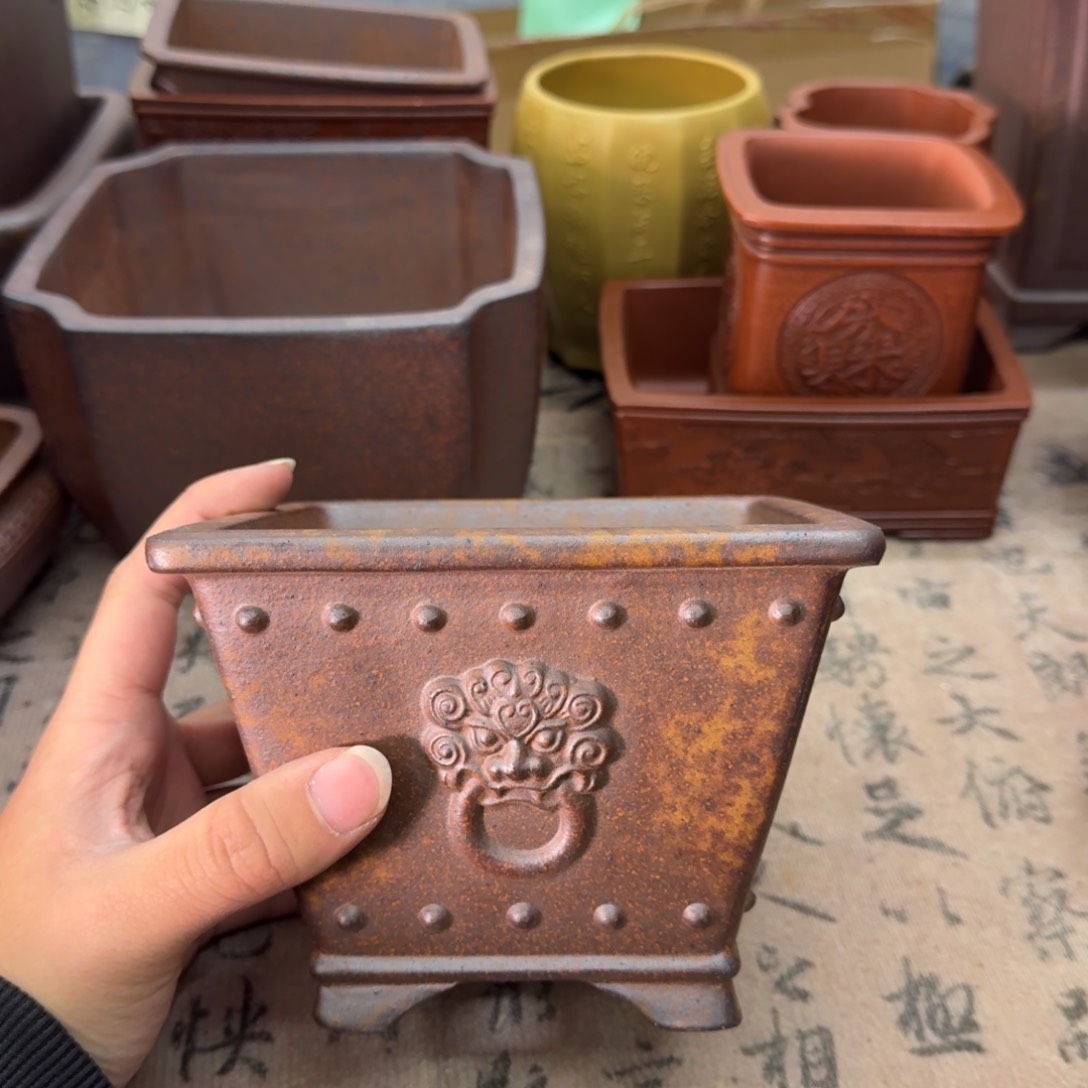 紫砂花盆宜兴紫砂正品花盆13x10