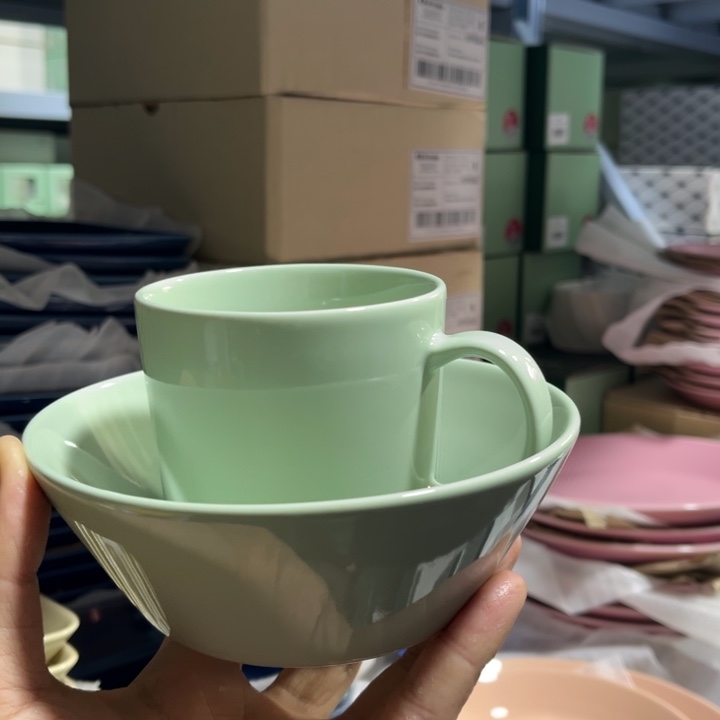 iittala鼠尾草绿300ml马克15碗