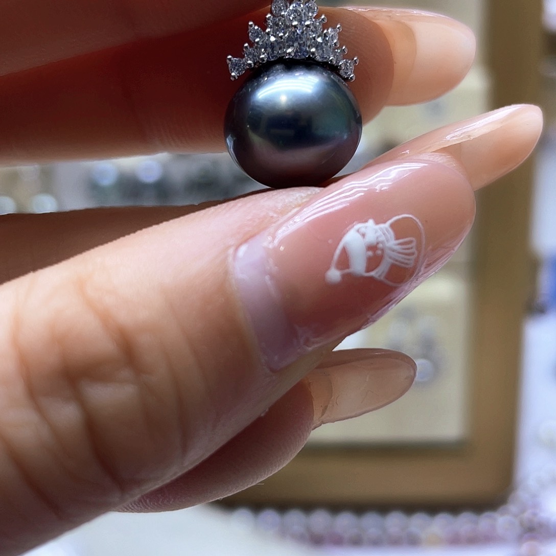 海水珍珠颈饰银S925镶嵌