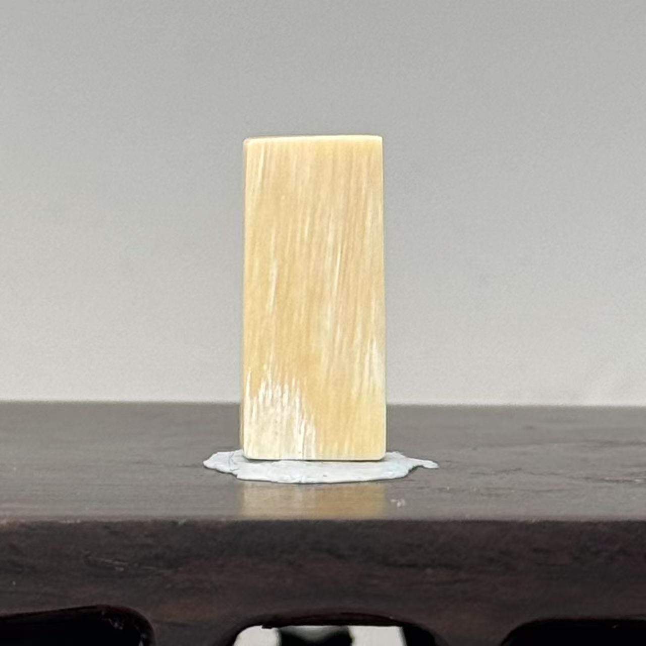 DEZHI/德志22*9*5mm2g一字三通天然猛犸牙C447【默认打三通孔】
