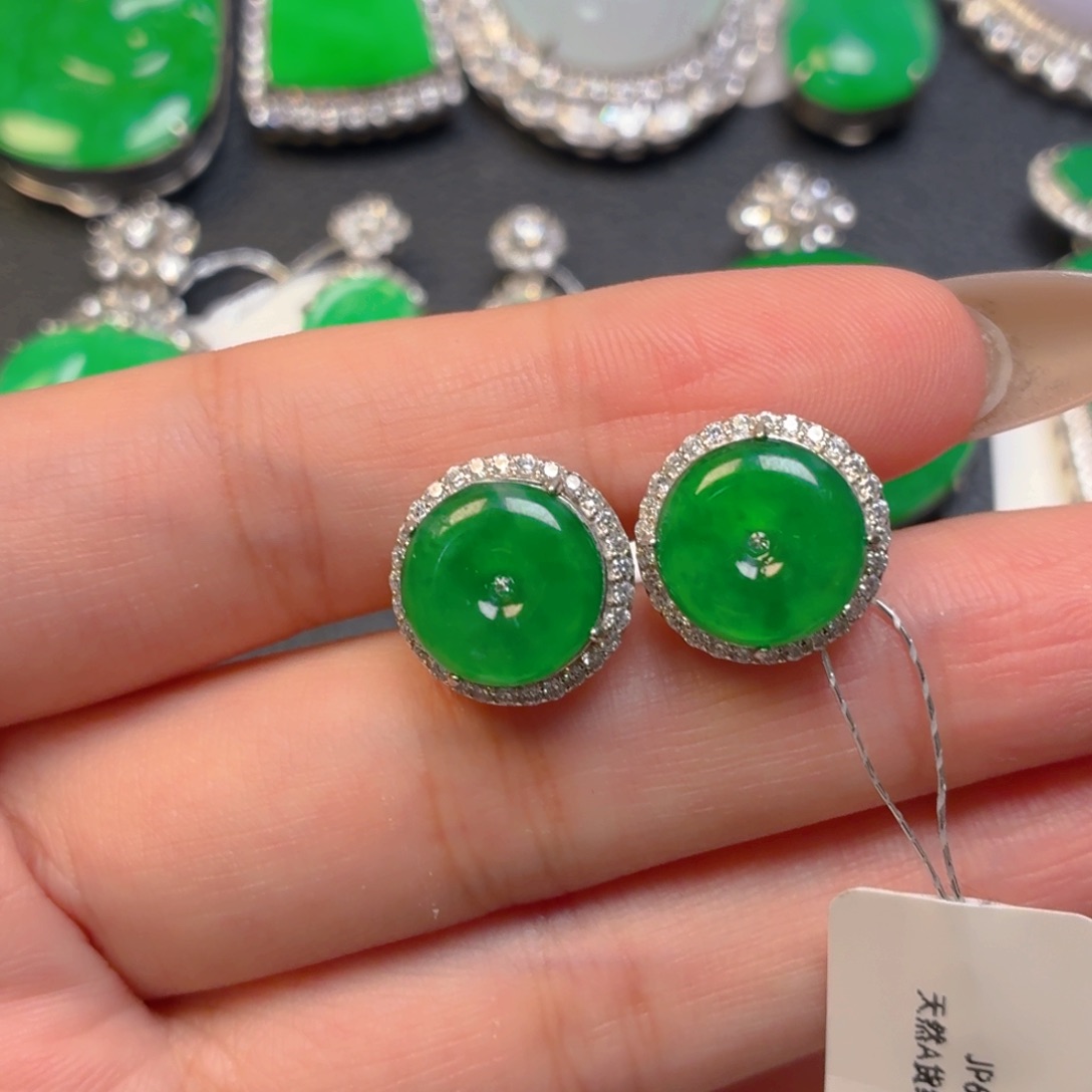 东***雨翡翠银S925镶嵌颈饰