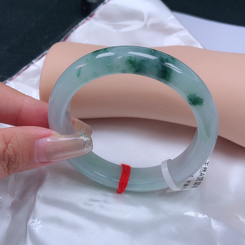 【闪购商品】未镶嵌手镯翡翠静*?55，